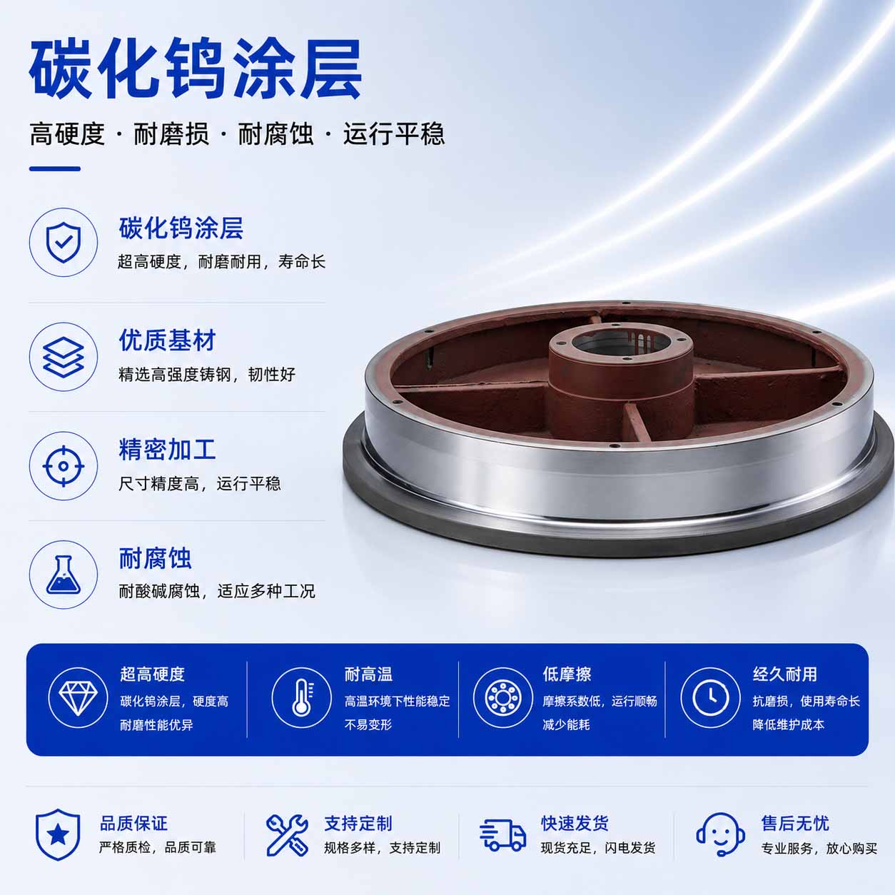 收線胴|塔轮喷碳化钨|塔轮碳化钨喷涂|拉丝塔轮喷碳化钨|