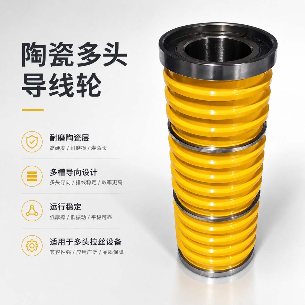陶瓷多头导线轮|陶瓷涂层加工|喷陶瓷加工|喷瓷加工|金属喷陶瓷|