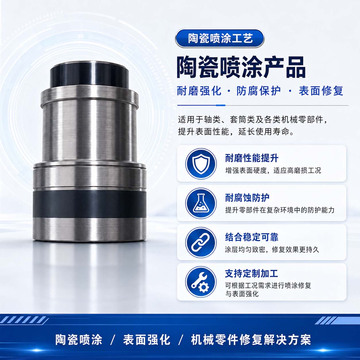 陶瓷喷涂|喷涂加工|陶瓷喷涂结合应用