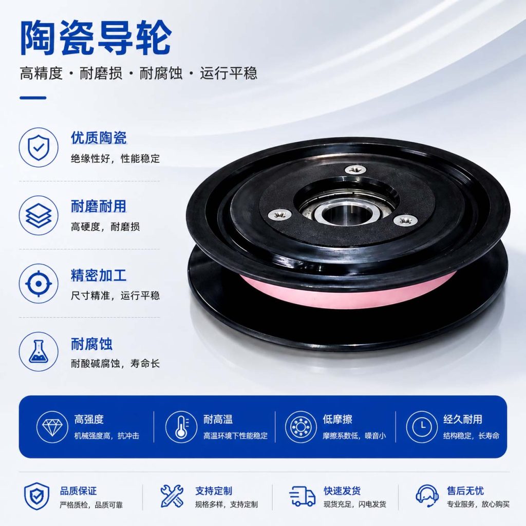 CR1004|压轮喷陶瓷加工|过线轮喷陶瓷加工|金属表面喷陶瓷|