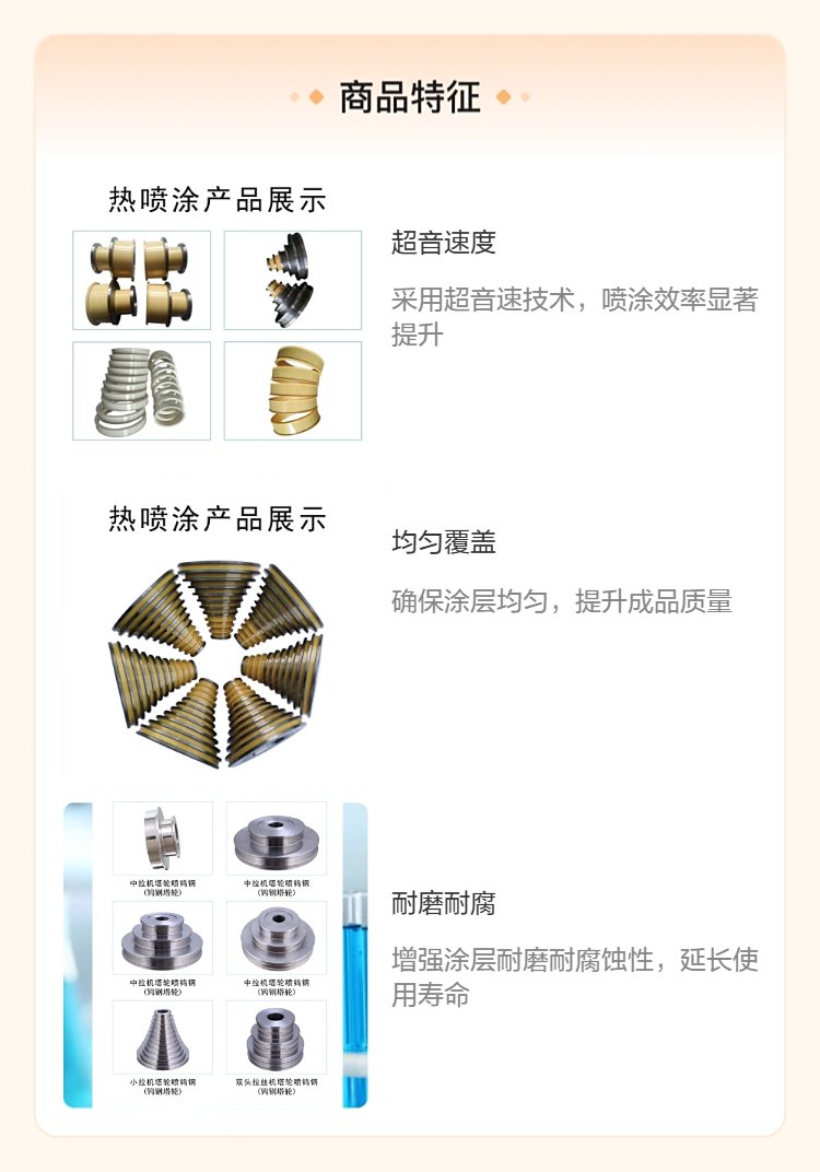 超音速碳化钨喷涂 工业设备延寿 环保无污染 陶瓷钨钢材质 全国供货
