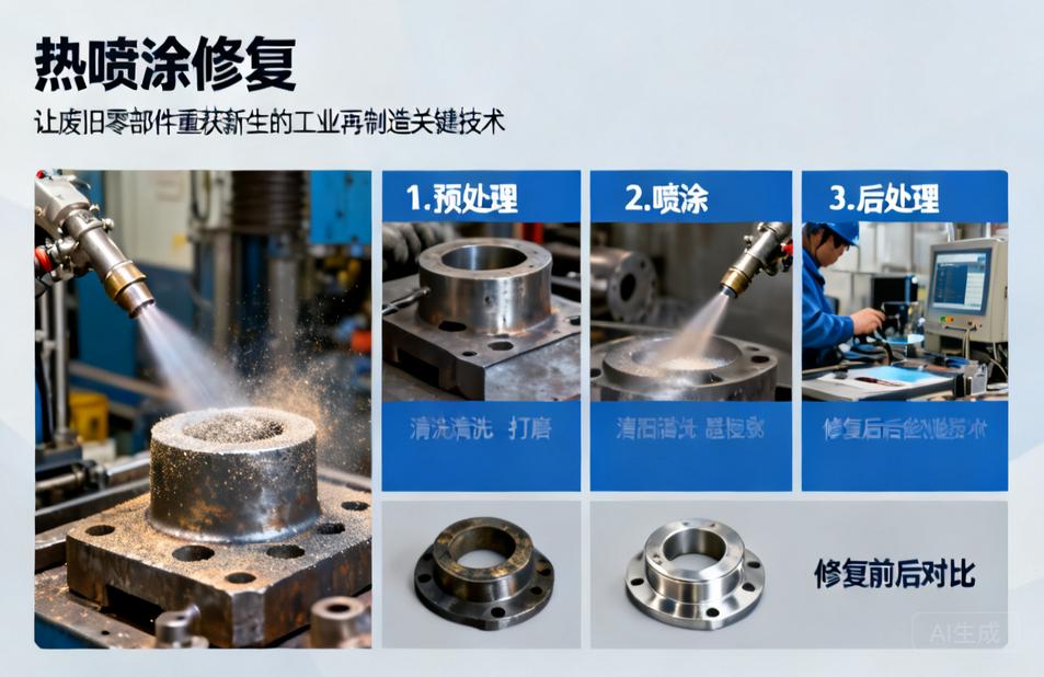 热喷涂修复|让废旧零部件重获新生的工业再制造关键技术