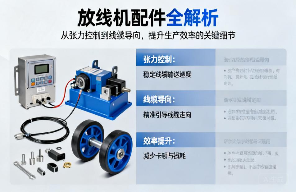放线机配件全解析|从张力控制到线缆导向，提升生产效率的关键细节