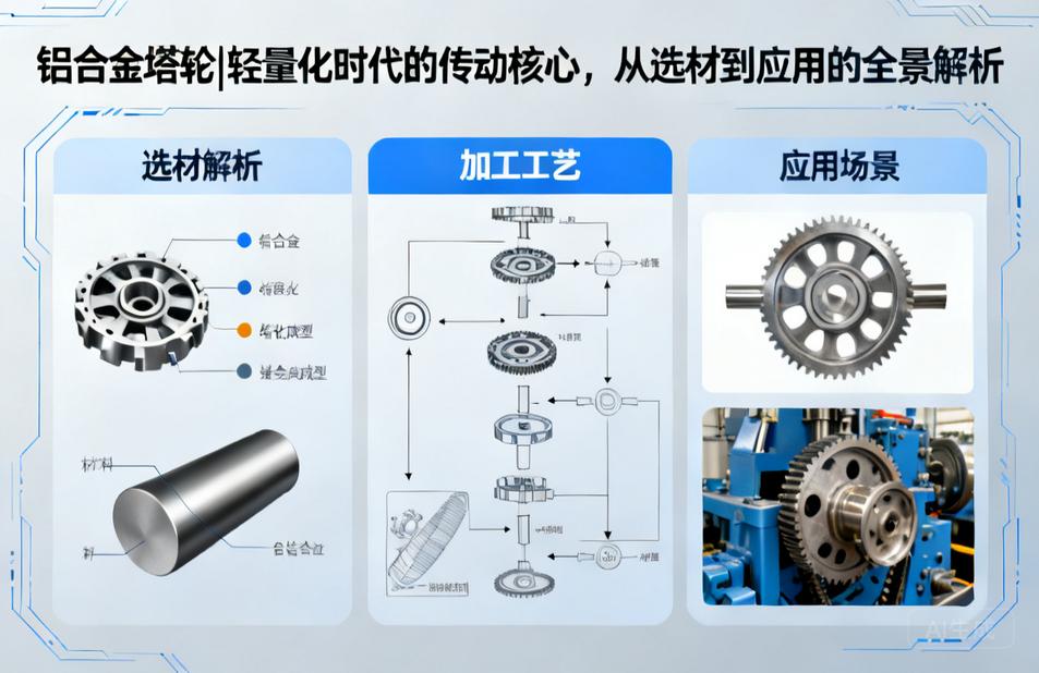 铝合金塔轮|轻量化时代的传动核心，从选材到应用的全景解析