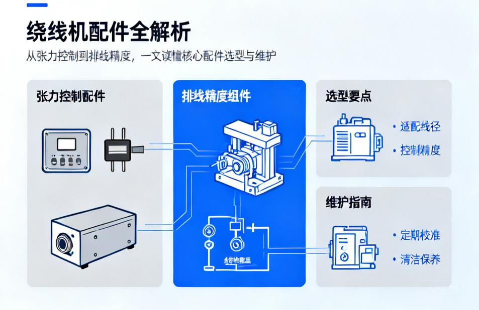 绕线机配件全解析|从张力控制到排线精度，一文读懂核心配件选型与维护