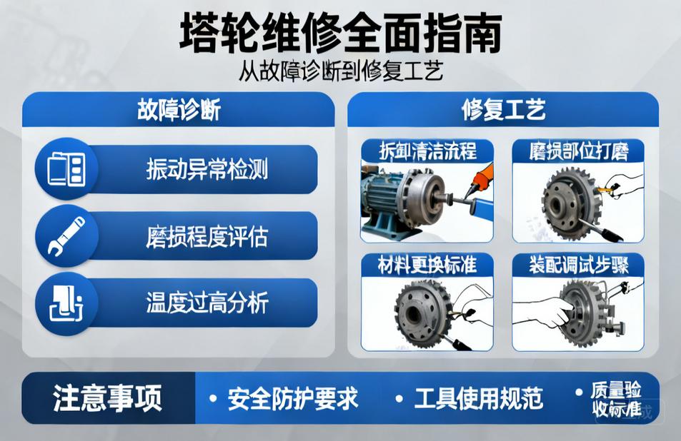 塔轮维修的全面指南|从故障诊断到修复工艺