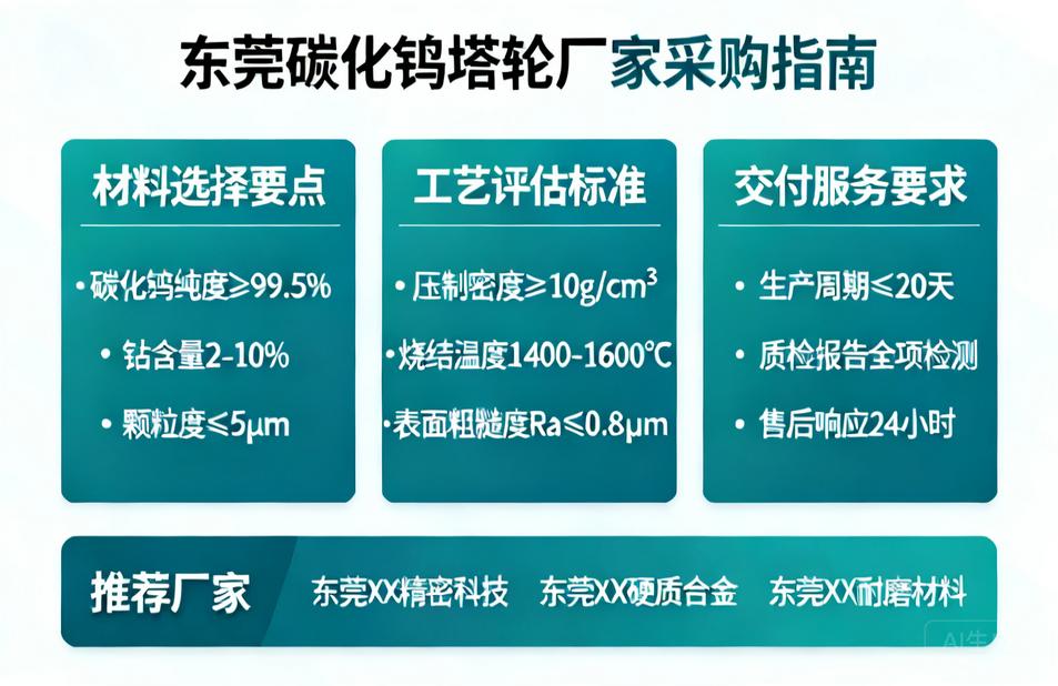 东莞碳化钨塔轮厂家怎么选？从材料、工艺到交付的实战采购指南
