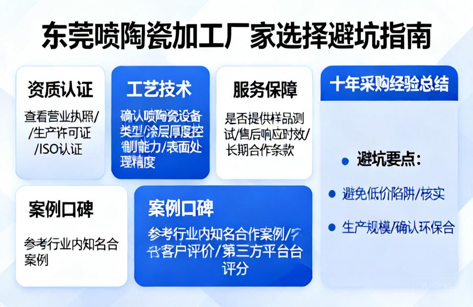 东莞喷陶瓷加工厂家怎么选?十年采购经验总结的避坑指南