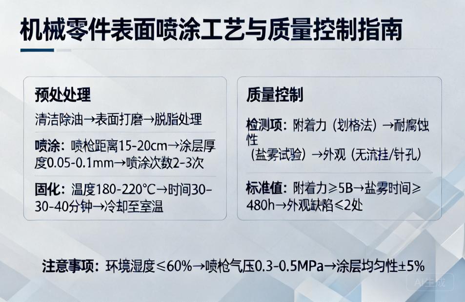 机械零件表面喷涂|从工艺细节到质量控制的完整指南